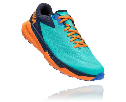 Hoka One One Herre Zinal Trail Løpesko Atlantis/Outer Space Norge-57MPR